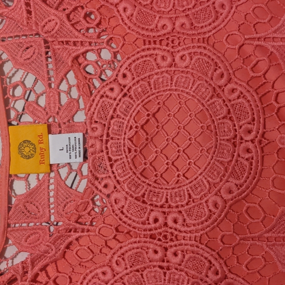 Ruby Rd Lace Top L - Picture 3 of 3